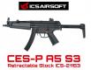 ICS CES-P A5 S3 MP5 Mosfet - Electronic Trigger Retractable - Burst Stock AEG by ICS